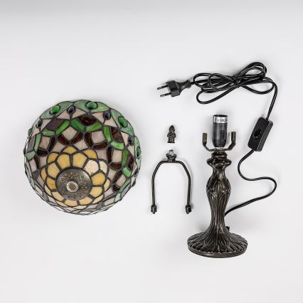 Brilagi - Tiffany vitrážová stolná lampa MARGARET 1xE14/40W/230V