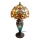 Brilagi - Tiffany vitrážová stolná lampa MIRABELLA 1xE27/60W/230V + 1xE14/40W
