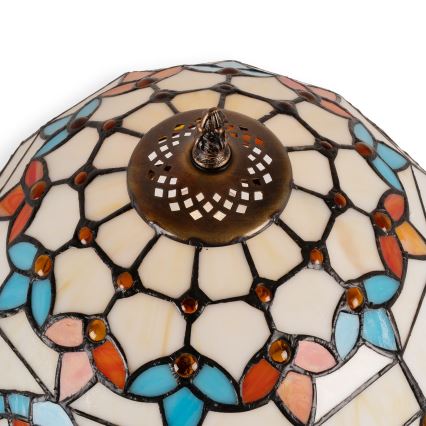 Brilagi - Tiffany vitrážová stolná lampa MIRABELLA 1xE27/60W/230V + 1xE14/40W