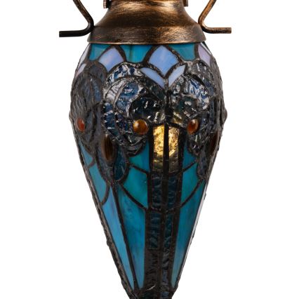 Brilagi - Tiffany vitrážová stolná lampa MIRABELLA 1xE27/60W/230V + 1xE14/40W