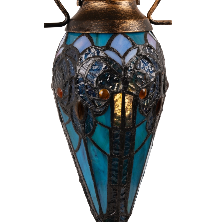 Brilagi - Tiffany vitrážová stolná lampa MIRABELLA 1xE27/60W/230V + 1xE14/40W