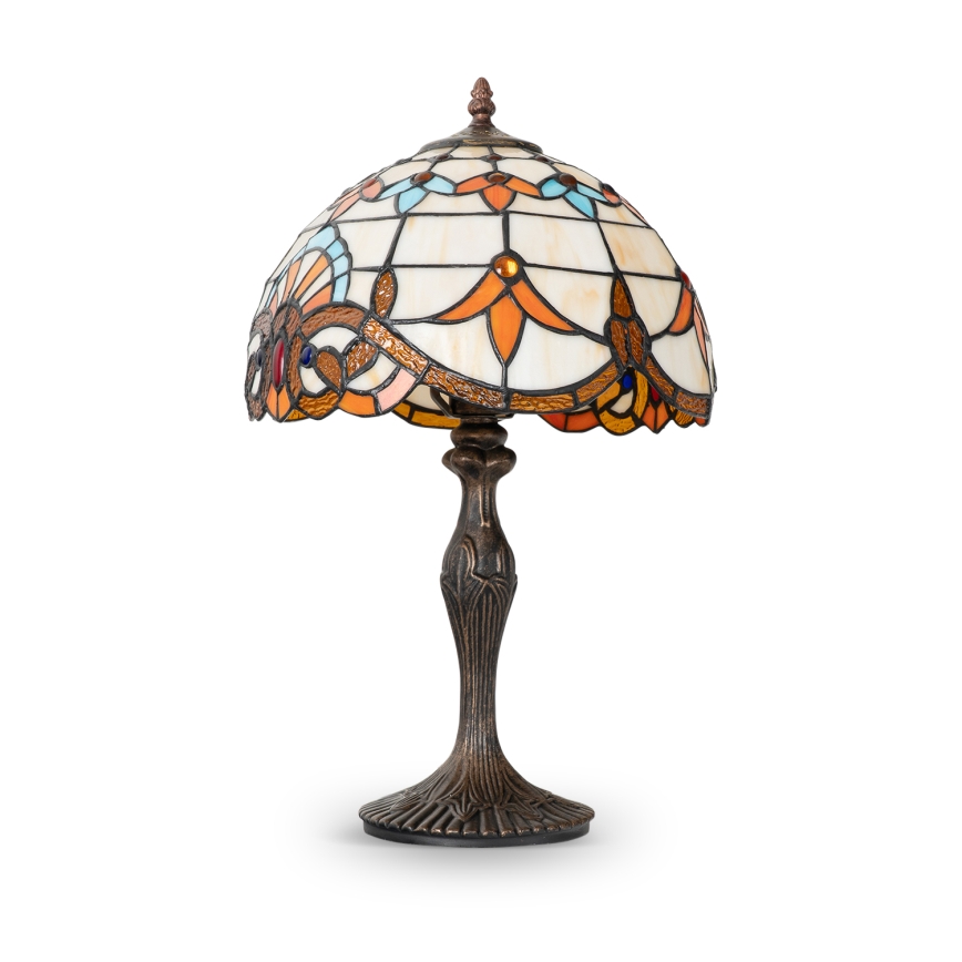 Brilagi - Tiffany vitrážová stolná lampa MIRABELLA 1xE27/60W/230V