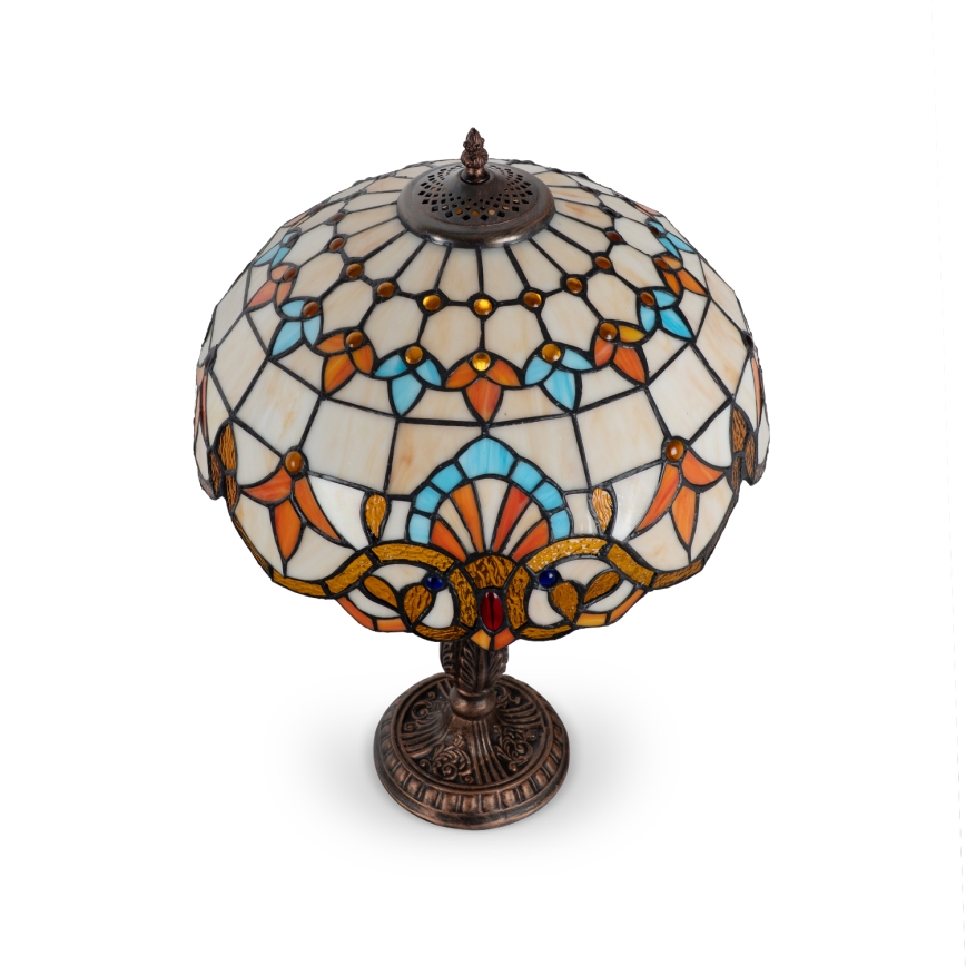 Brilagi - Tiffany vitrážová stolná lampa MIRABELLA 2xE27/60W/230V