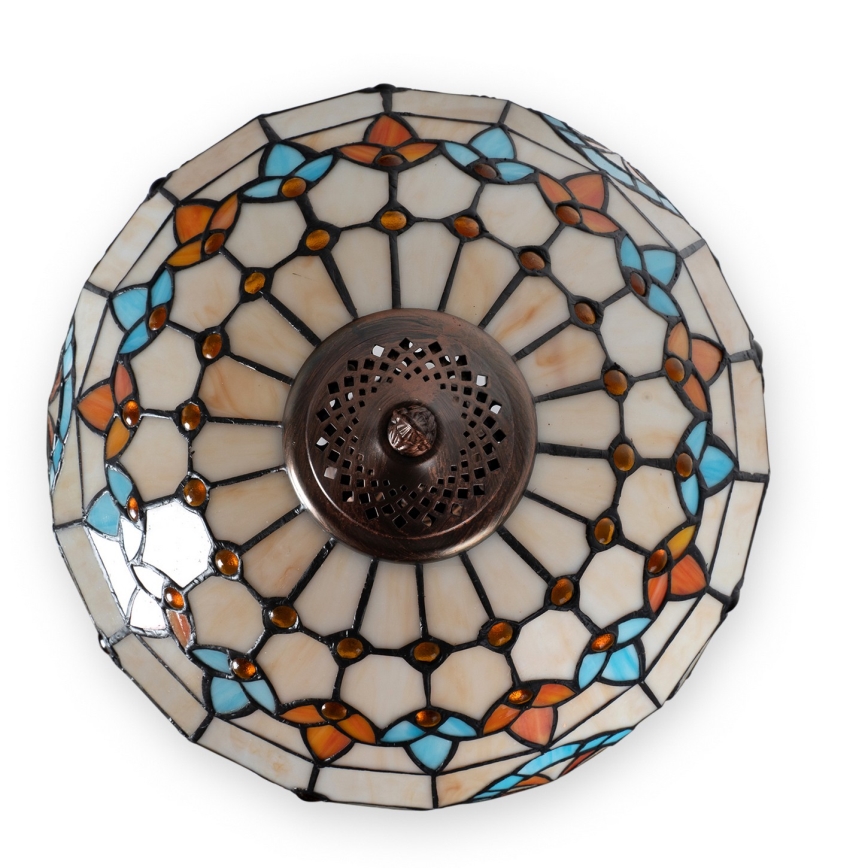 Brilagi - Tiffany vitrážová stolná lampa MIRABELLA 2xE27/60W/230V