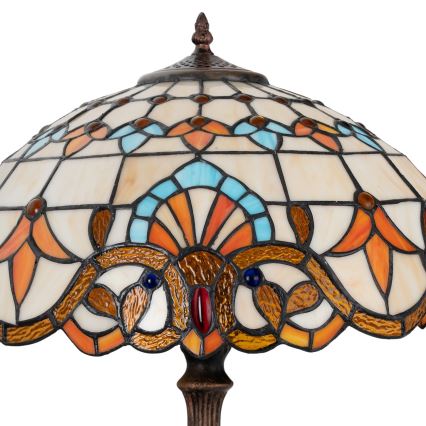 Brilagi - Tiffany vitrážová stolná lampa MIRABELLA 2xE27/60W/230V