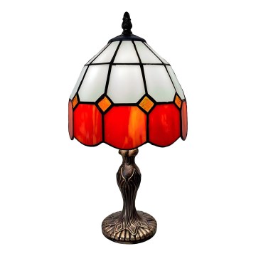 Brilagi - Tiffany vitrážová stolná lampa SIENNA 1xE27/60W/230V