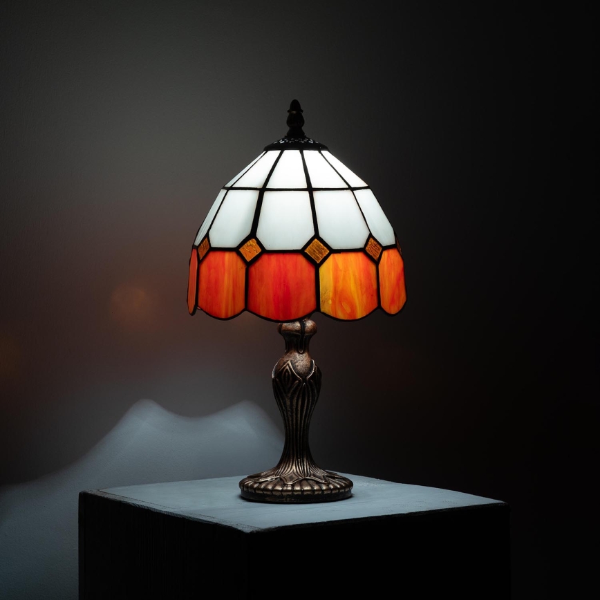 Brilagi - Tiffany vitrážová stolná lampa SIENNA 1xE27/60W/230V