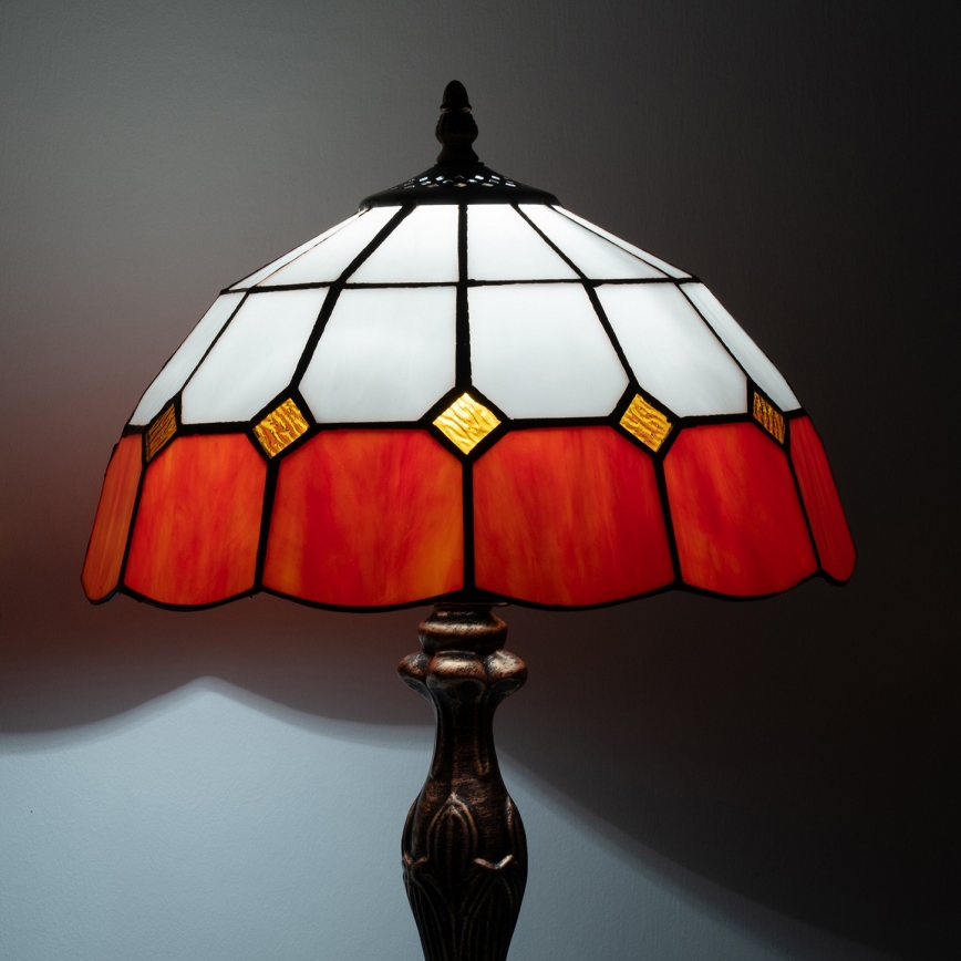 Brilagi - Tiffany vitrážová stolná lampa SIENNA 1xE27/60W/230V