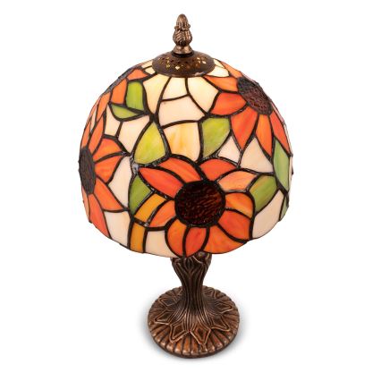 Brilagi - Tiffany vitrážová stolná lampa SUNFLOWER 1xE27/60W/230V