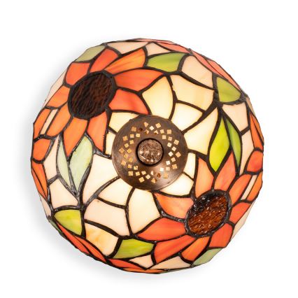 Brilagi - Tiffany vitrážová stolná lampa SUNFLOWER 1xE27/60W/230V