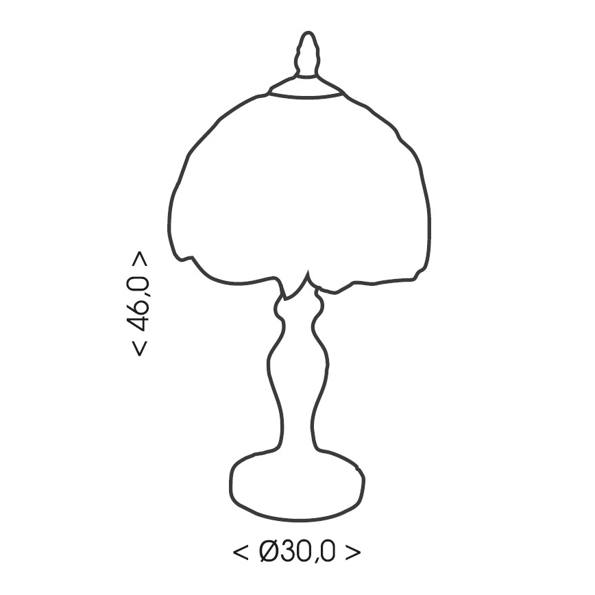 Brilagi - Tiffany vitrážová stolná lampa SUNFLOWER 1xE27/60W/230V