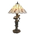 Brilagi - Tiffany vitrážová stolová lampa FOLIA 1xE27/60W/230V