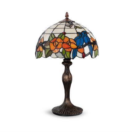 Brilagi - Tiffany vitrážová stolová lampa JUNGLE 1xE27/60W/230V