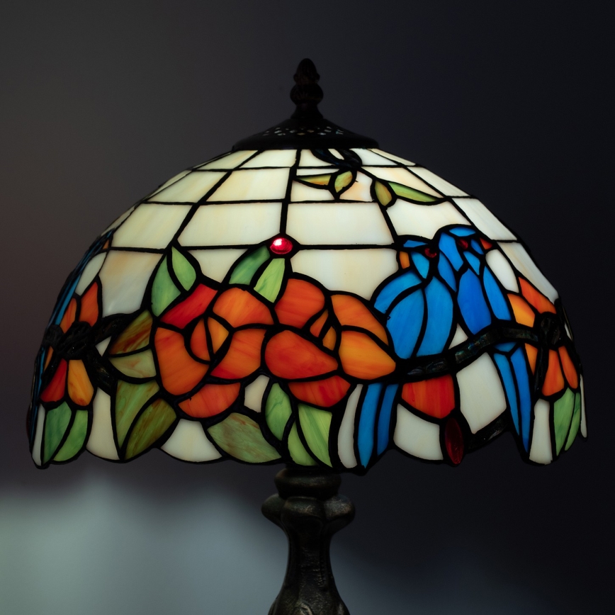 Brilagi - Tiffany vitrážová stolová lampa JUNGLE 1xE27/60W/230V