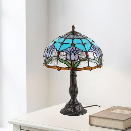 Brilagi - Tiffany vitrážová stolová lampa LORAS 1xE27/40W/230V