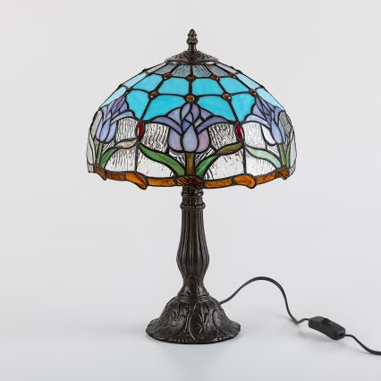 Brilagi - Tiffany vitrážová stolová lampa LORAS 1xE27/40W/230V