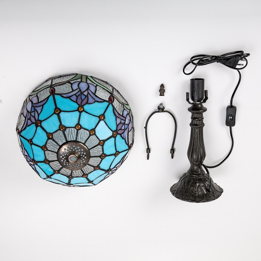 Brilagi - Tiffany vitrážová stolová lampa LORAS 1xE27/40W/230V