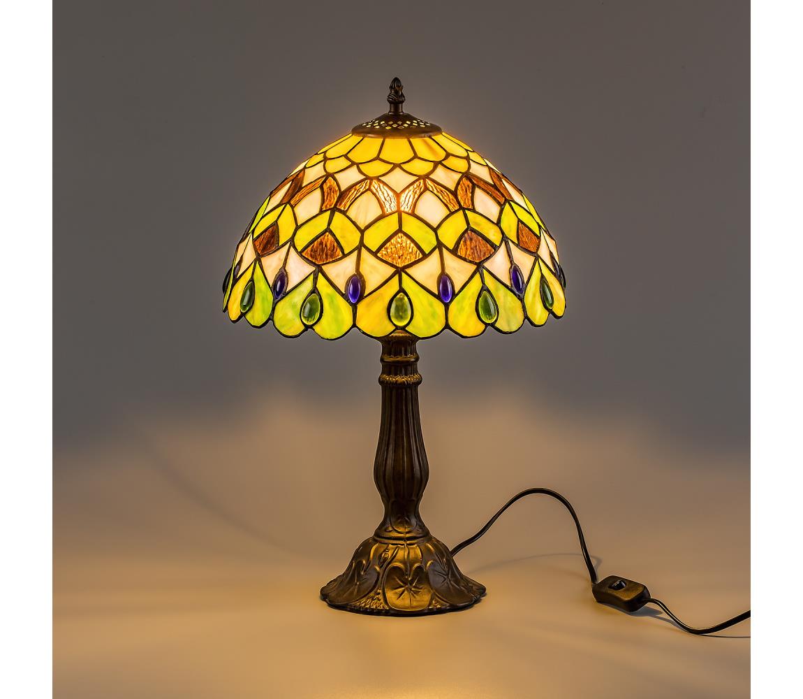 Brilagi - Tiffany vitrážová stolová lampa MARGARET 1xE27/40W/230V 63062