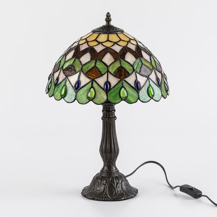 Brilagi - Tiffany vitrážová stolová lampa MARGARET 1xE27/40W/230V