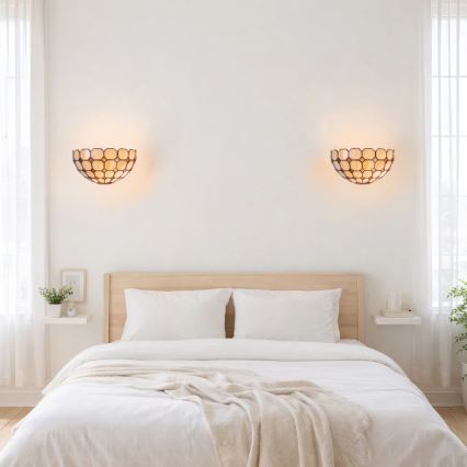 Brilagi - Tiffany vitrážové nástenné svietidlo DORAN 1xE14/40W/230V