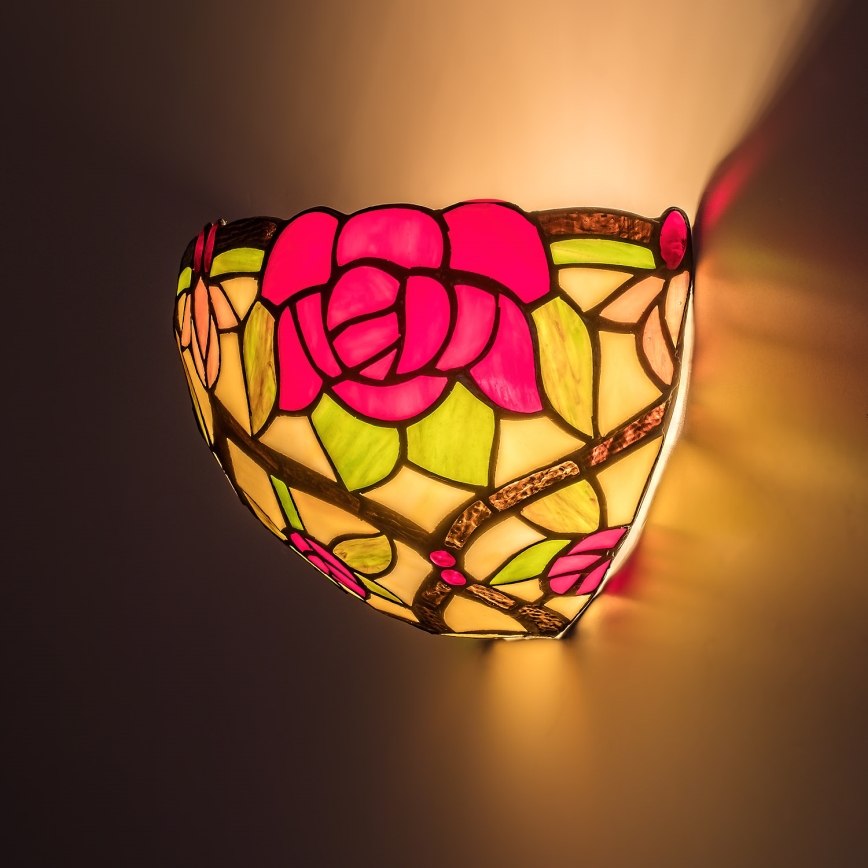 Brilagi - Tiffany vitrážové nástenné svietidlo GARLAN 1xE14/40W/230V