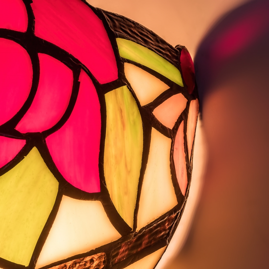 Brilagi - Tiffany vitrážové nástenné svietidlo GARLAN 1xE14/40W/230V