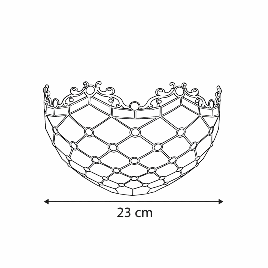 Brilagi - Tiffany vitrážové nástenné svietidlo IVORY 1xE14/40W/230V