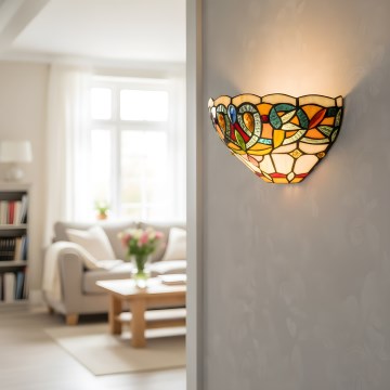 Brilagi - Tiffany vitrážové nástenné svietidlo LUISA 1xE27/40W/230V