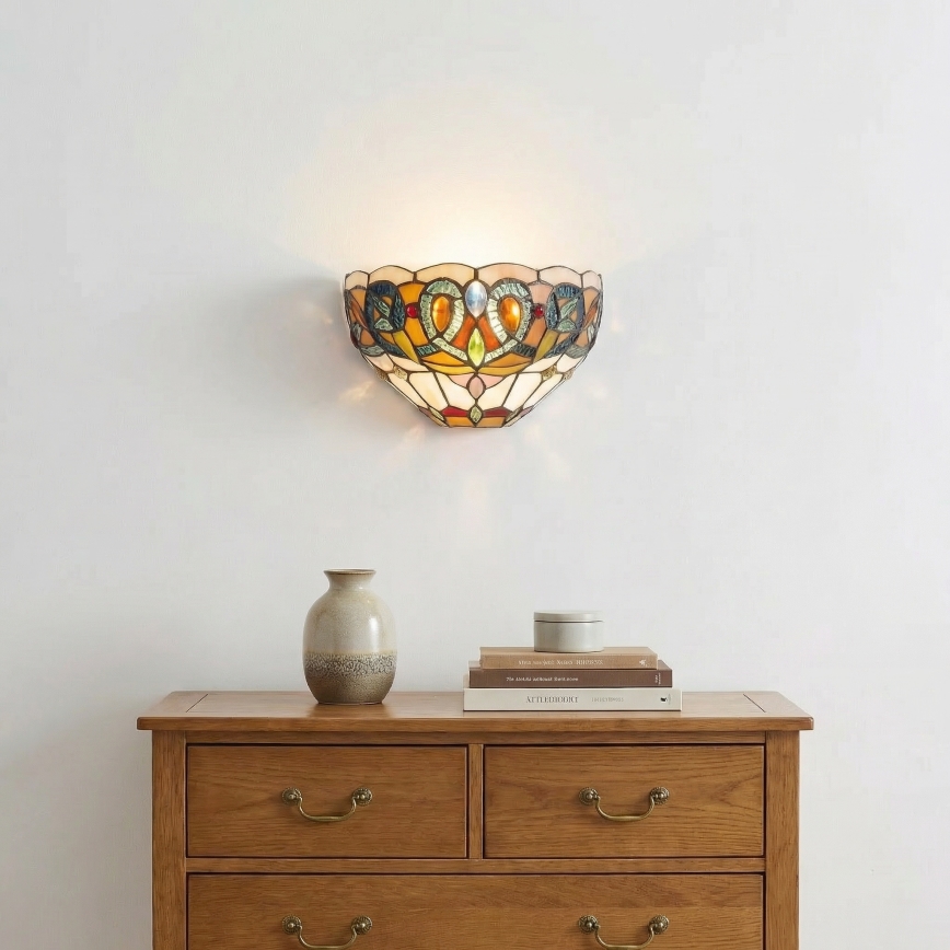 Brilagi - Tiffany vitrážové nástenné svietidlo LUISA 1xE27/40W/230V