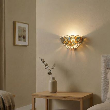 Brilagi - Tiffany vitrážové nástenné svietidlo LUISA 1xE27/40W/230V