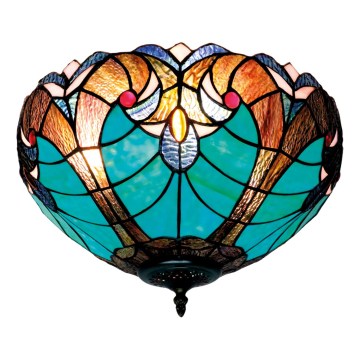 BRILAGI - Tiffany vitražové stropné svietidlo CORAL 2xE27/60W/230V pr. 40 cm