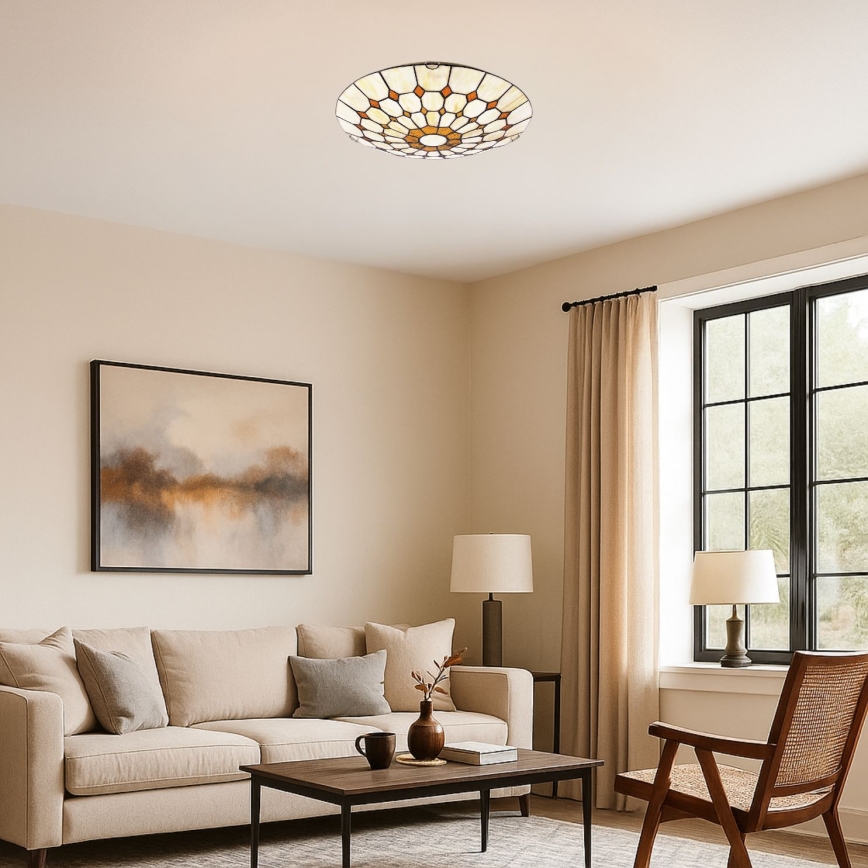 Brilagi - Tiffany vitrážové stropné svietidlo DORAN 2xE27/60W/230V
