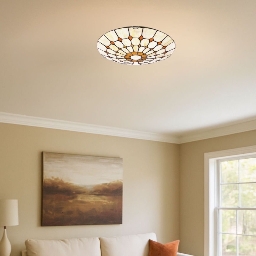 Brilagi - Tiffany vitrážové stropné svietidlo DORAN 2xE27/60W/230V