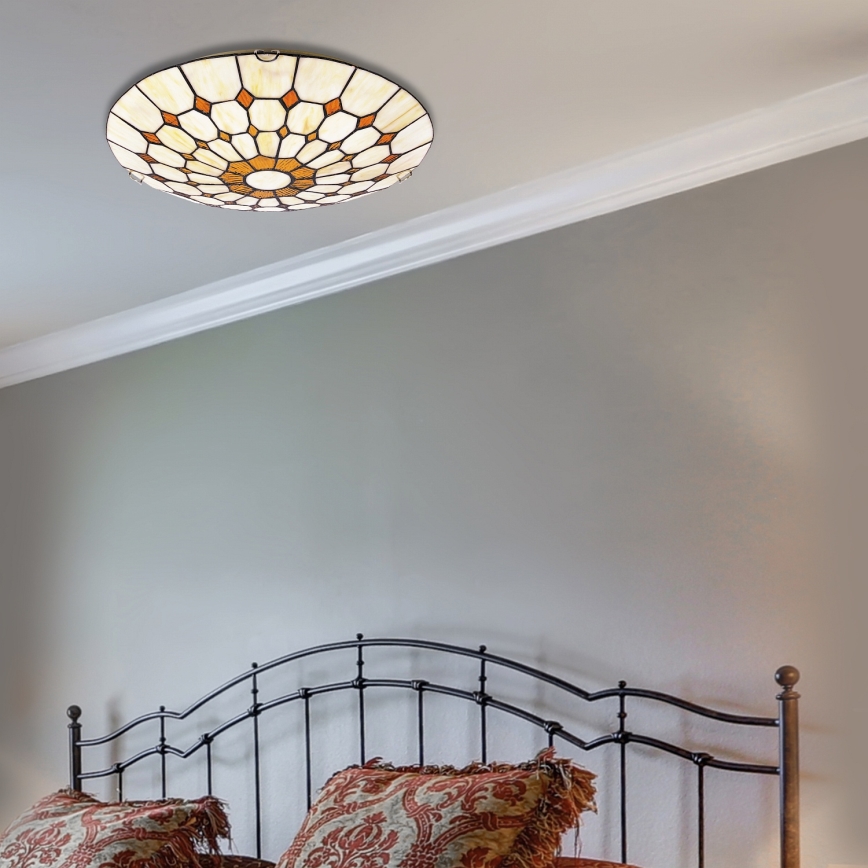 Brilagi - Tiffany vitrážové stropné svietidlo DORAN 2xE27/60W/230V