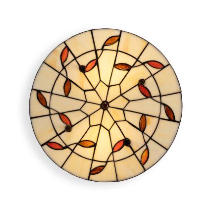 BRILAGI - Tiffany vitražové stropné svietidlo FOLIA 2xE27/60W/230V priemer 40 cm
