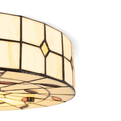 BRILAGI - Tiffany vitražové stropné svietidlo FOLIA 2xE27/60W/230V priemer 40 cm