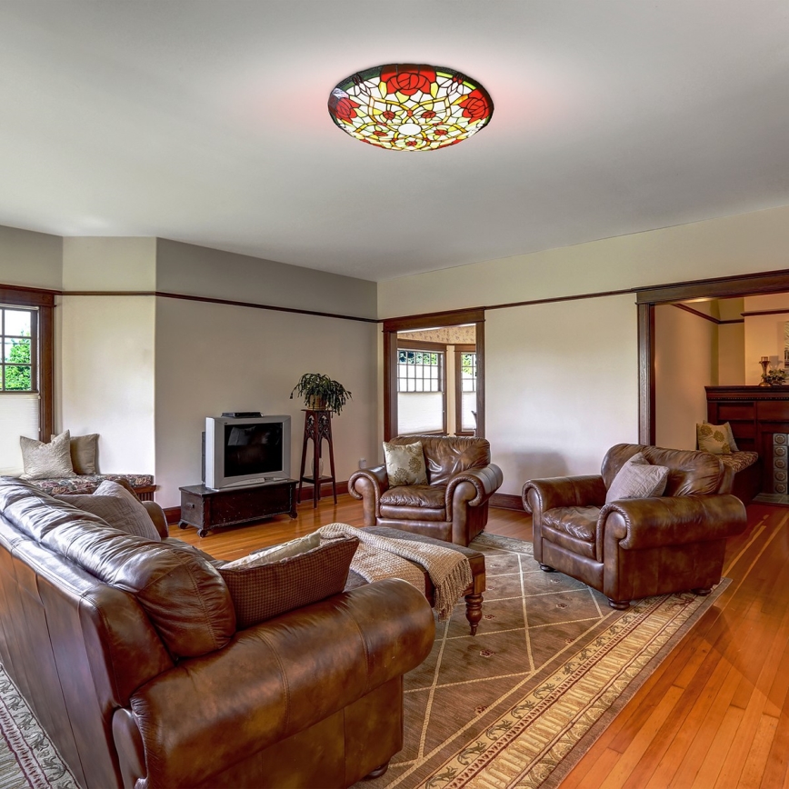 Brilagi - Tiffany vitrážové stropné svietidlo GARLAN 2xE27/60W/230V