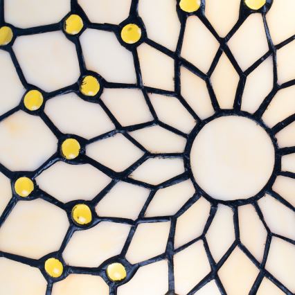 BRILAGI - Tiffany vitrážové stropné svietidlo IVORY 2xE27/60W/230V pr. 40 cm