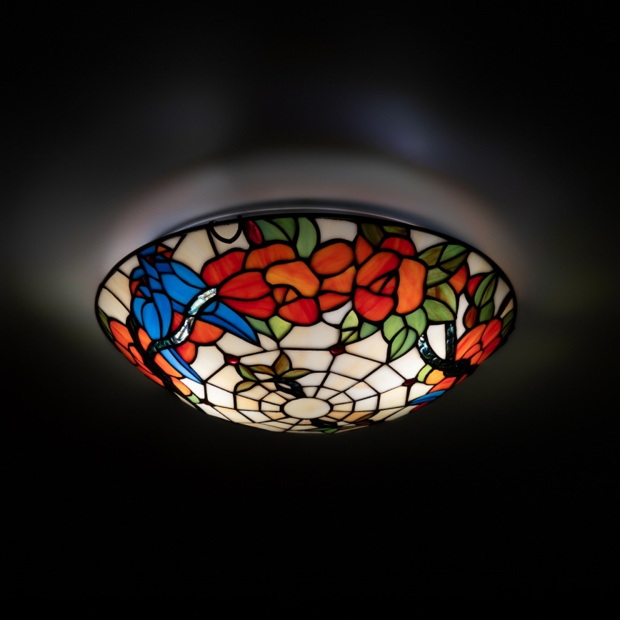 Brilagi - Tiffany vitrážové stropné svietidlo JUNGLE 2xE27/60W/230V priemer 40 cm