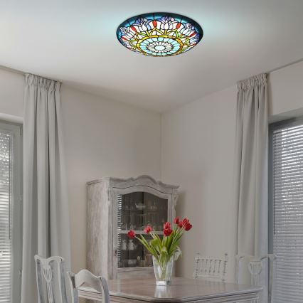 Brilagi - Tiffany vitrážové stropné svietidlo LORAS 2xE27/60W/230V