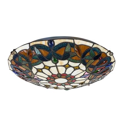 Brilagi - Tiffany vitrážové stropné svietidlo LUISA 2xE27/60W/230V priemer 40 cm