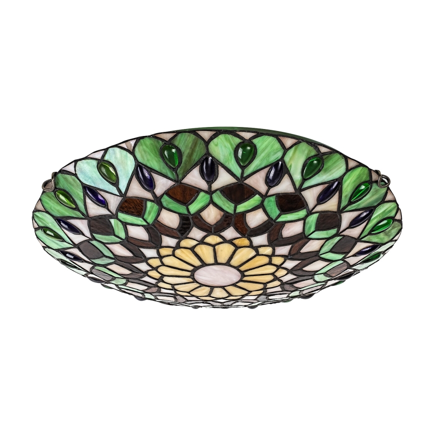 Brilagi - Tiffany vitrážové stropné svietidlo MARGARET 2xE27/60W/230V pr. 40 cm