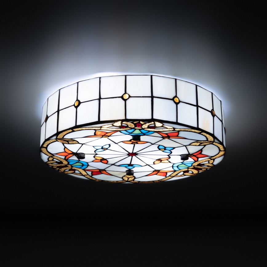 Brilagi - Tiffany vitrážové stropné svietidlo MIRABELLA 3xE27/60W/230V Ø 40 cm