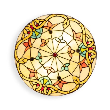 Brilagi - Tiffany vitrážové stropné svietidlo MIRABELLA 3xE27/60W/230V Ø 40 cm