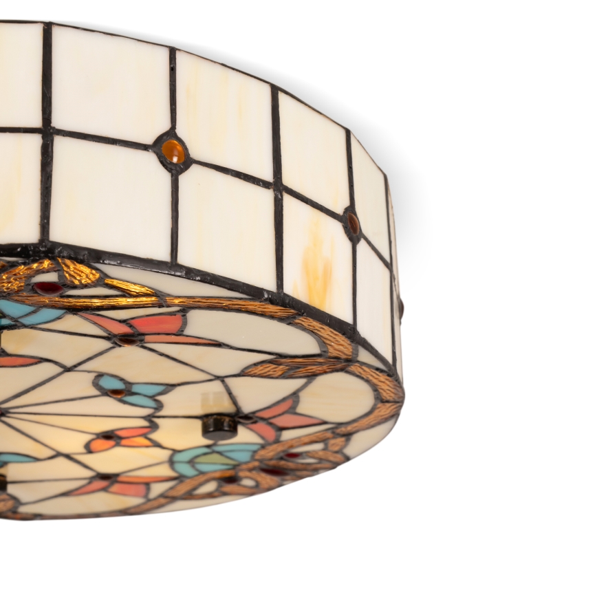 Brilagi - Tiffany vitrážové stropné svietidlo MIRABELLA 3xE27/60W/230V Ø 40 cm