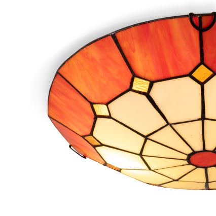 Brilagi - Tiffany vitrážové stropné svietidlo SIENNA 2xE27/60W/230V priemer 40 cm