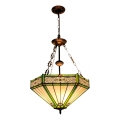 BRILAGI - Tiffany vitrážový luster na reťazi EMERALD 3xE27/60W/230V pr. 50 cm