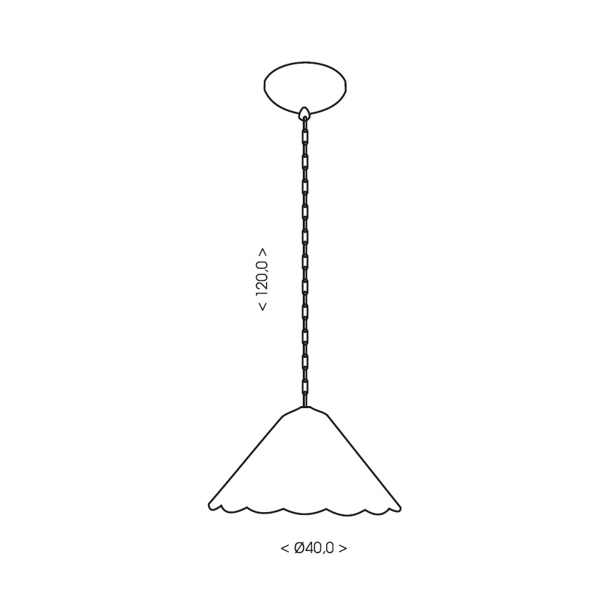 Brilagi - Tiffany vitrážový luster na reťazi FOLIA 1xE27/60W/230V pr. 40 cm