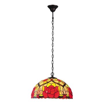 Brilagi - Tiffany vitrážový luster na reťazi GARLAN 2xE27/60W/230V
