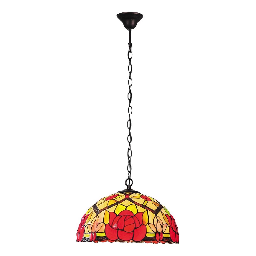 Brilagi - Tiffany vitrážový luster na reťazi GARLAN 2xE27/60W/230V